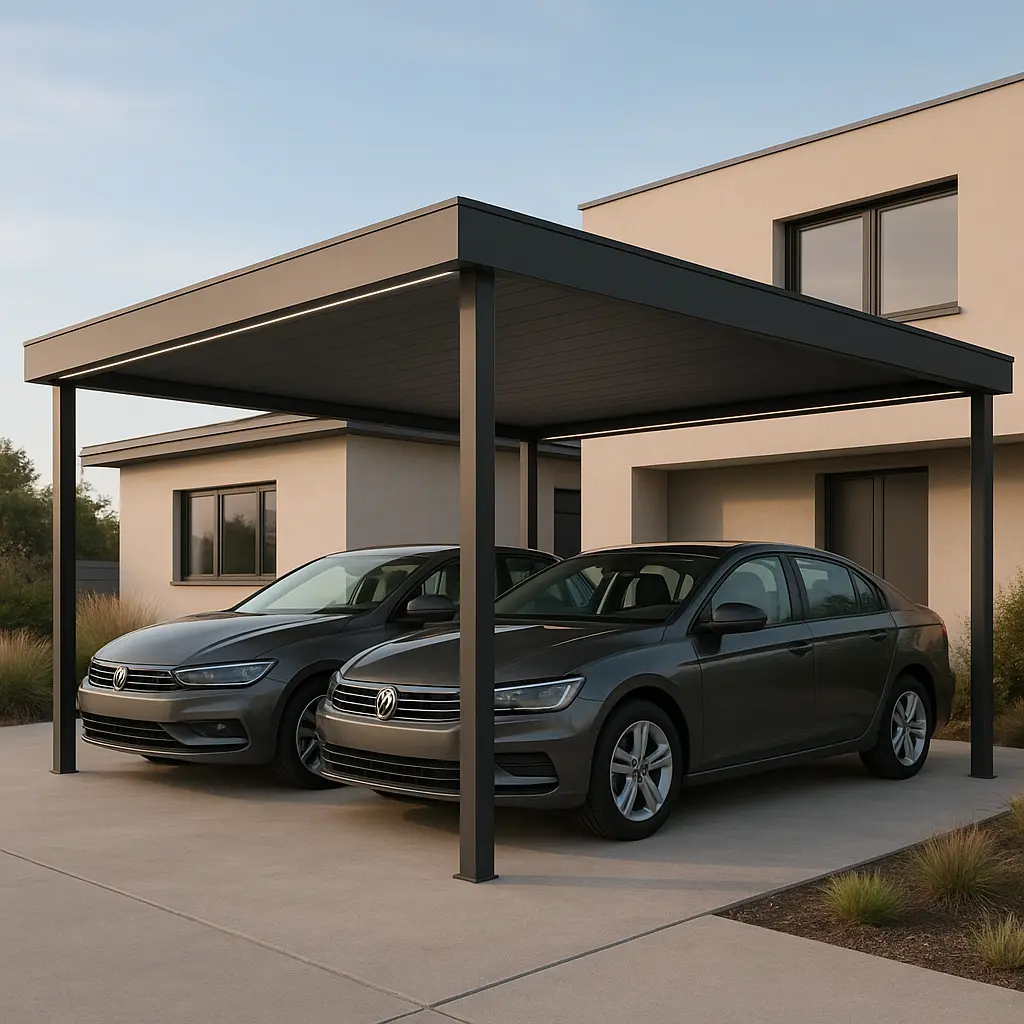 Moderner Metall-Carport