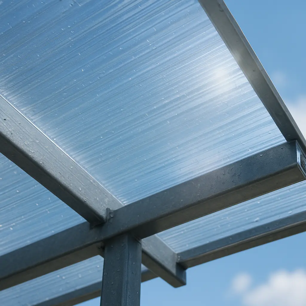 Polycarbonat Dachdetail